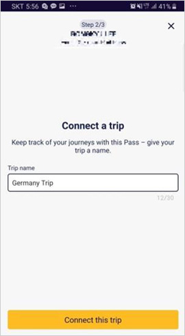 Connect a trip 